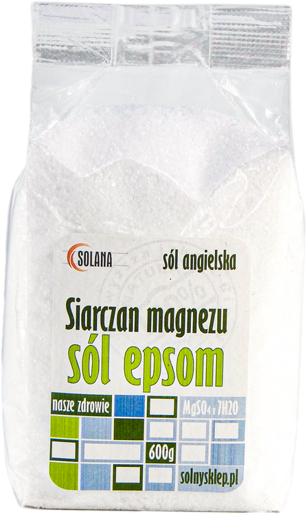 Sól Epsom siarczan magnezu sól gorzka premium