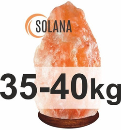 Klosz z soli himalajskiej o wadze 35-40 kg z podstawą z drewna