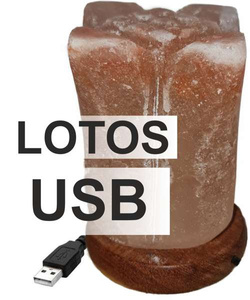 Lampa solna USB Lotos sól himalajska jonizator