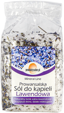 Krystaliczna sól kąpielowa z lawendą 300g premium