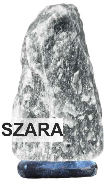 Lampa solna 2-3kg szara sól podstawa szary marmur