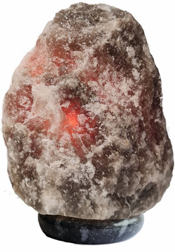 Lampa solna 2-3kg szara sól podstawa szary marmur