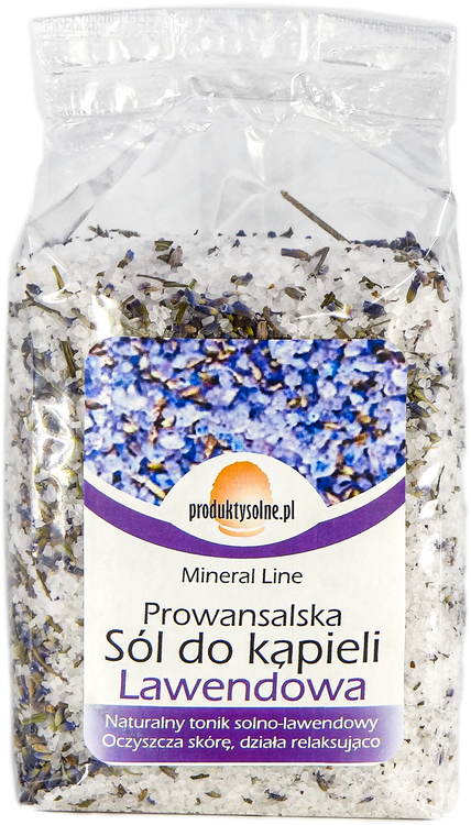 Krystaliczna sól kąpielowa z lawendą 600g premium