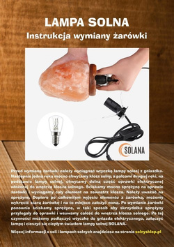 Lampa solna himalajska perła w muszli