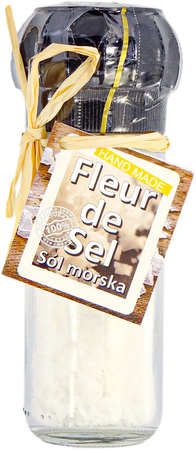 Młynek classic z solą morską Fleur De Sel premium