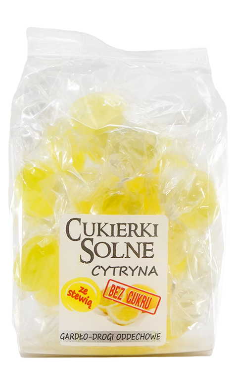 Cukierki solne bez cukru cytrynowe sól himalajska