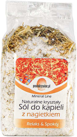 Krystaliczna sól kąpielowa nagietek 300g premium 