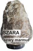 Lampa solna 2-3kg szara sól podstawa szary marmur