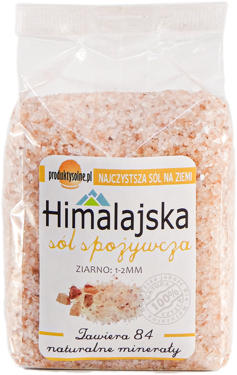 Sól himalajska jadalna ziarno 1-2mm 300g premium