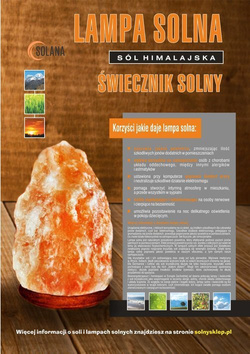 Lampa solna himalajska liść sól himalajska