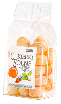 Cukierki solne melisa-rokitnik sól kamienna kaszel