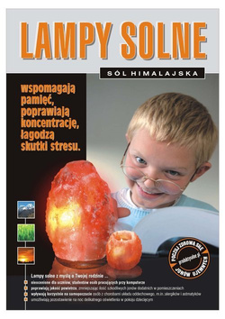 Lampa solna himalajska sześcian kostka cube