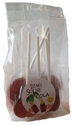 Lizaki solne bezcukrowe o smaku coli z solą himalajską, 10szt.