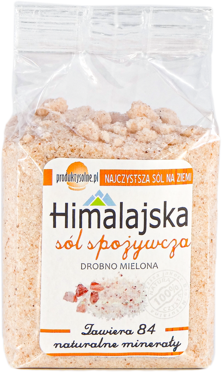 Sól himalajska jadalna bardzo drobna 600g premium