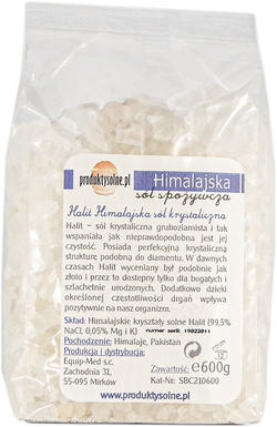 Halit himlajaska sól kubiczna 600g premium