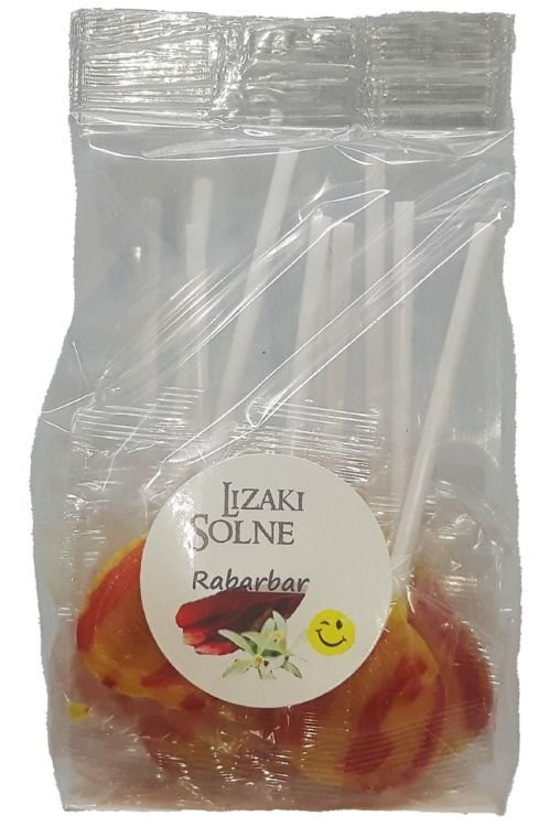 Lizaki solne o smaku waniliowo-rabarbarowym z solą himalajską, 10 szt.