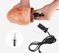 Element elektryczny do lampy solnej: oprawka, włącznik, kabel, żarówka