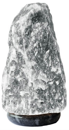 Lampa solna 2-3kg szara sól podstawa szary marmur