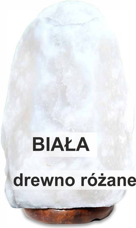 Lampa solna z białej soli 5-6 kg jonizator PREMIUM