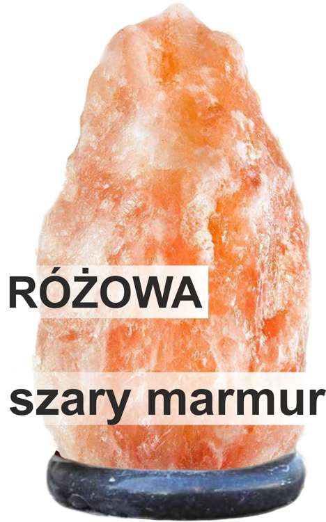 Lampa solna 3-4kg podstawa szary marmur jonizator