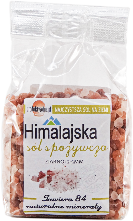 Sól himalajska jadalna ziarno 2-5mm 300g premium