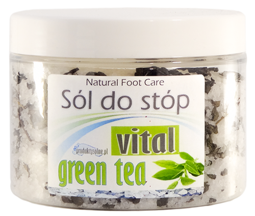 Sól do stóp vital zielona herbata słoik premium