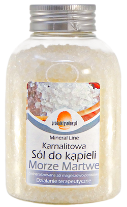 Karnalit sól kąpielowa Morze Martwe butelka 500g