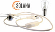 Element elektryczny do lampy solnej: oprawka, włącznik, kabel, żarówka